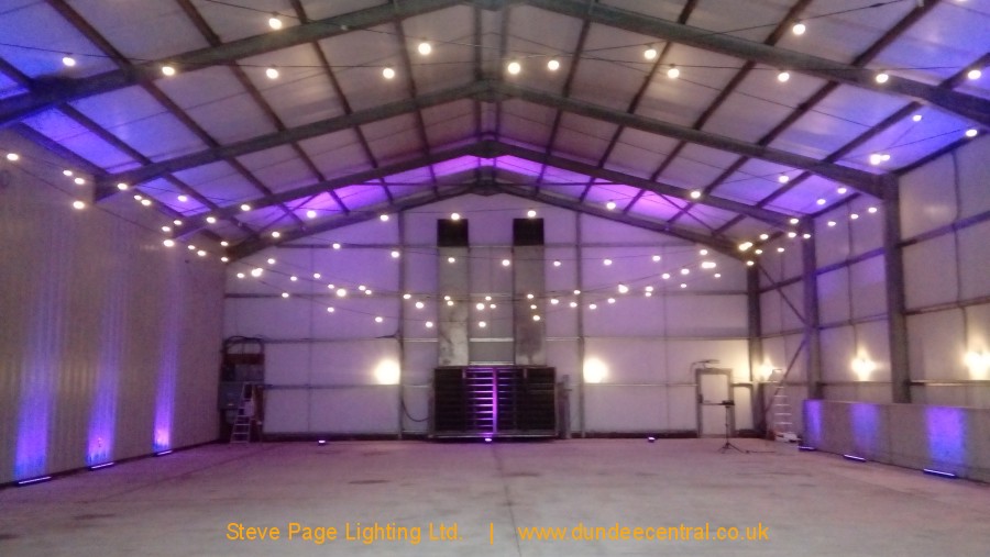 barn event lighting hire